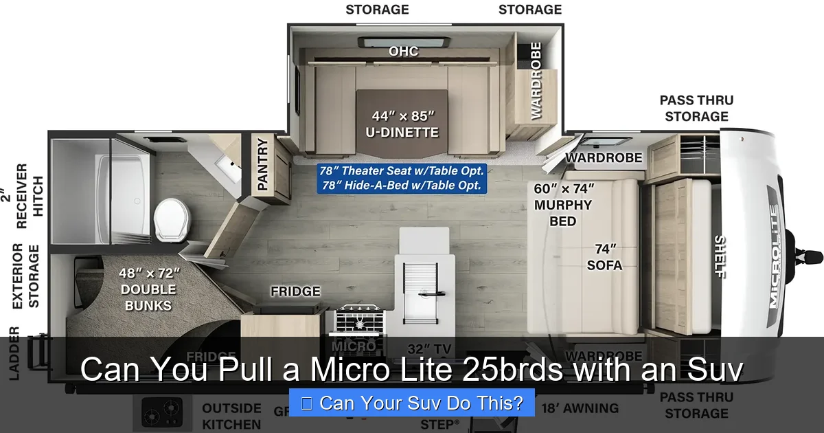 Can You Pull a Micro Lite 25brds with an Suv