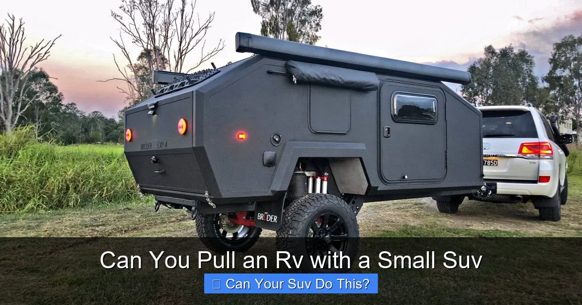 Can You Pull an Rv with a Small Suv