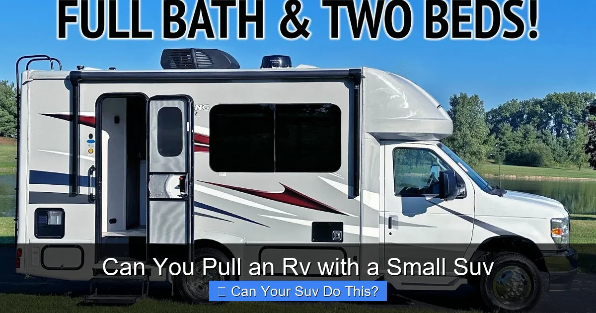 Can You Pull an Rv with a Small Suv
