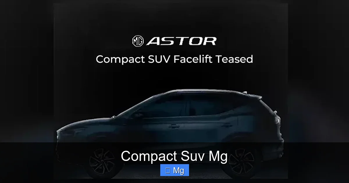 Compact Suv Mg