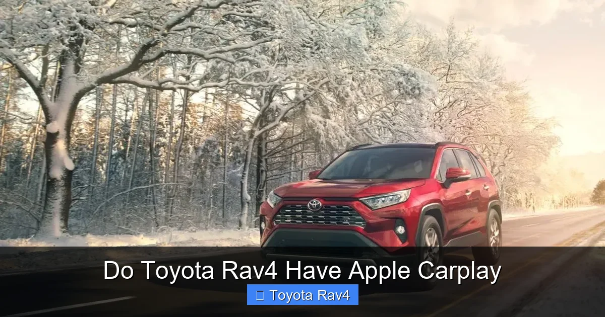 Do Toyota Rav4 Have Apple Carplay