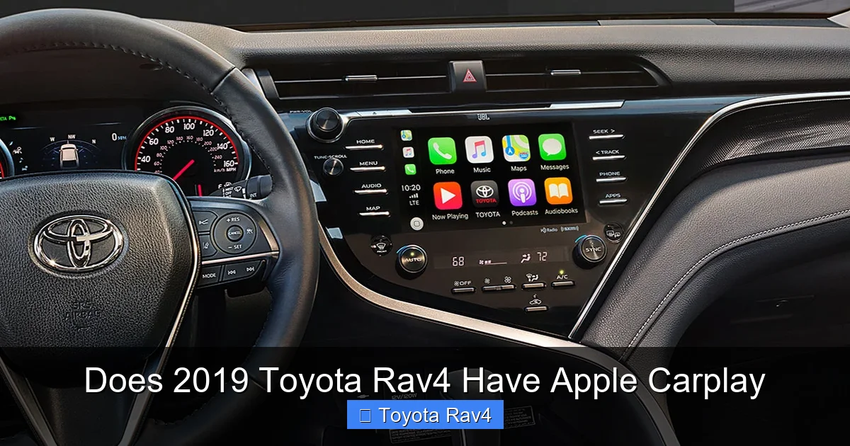 Does 2019 Toyota Rav4 Have Apple Carplay