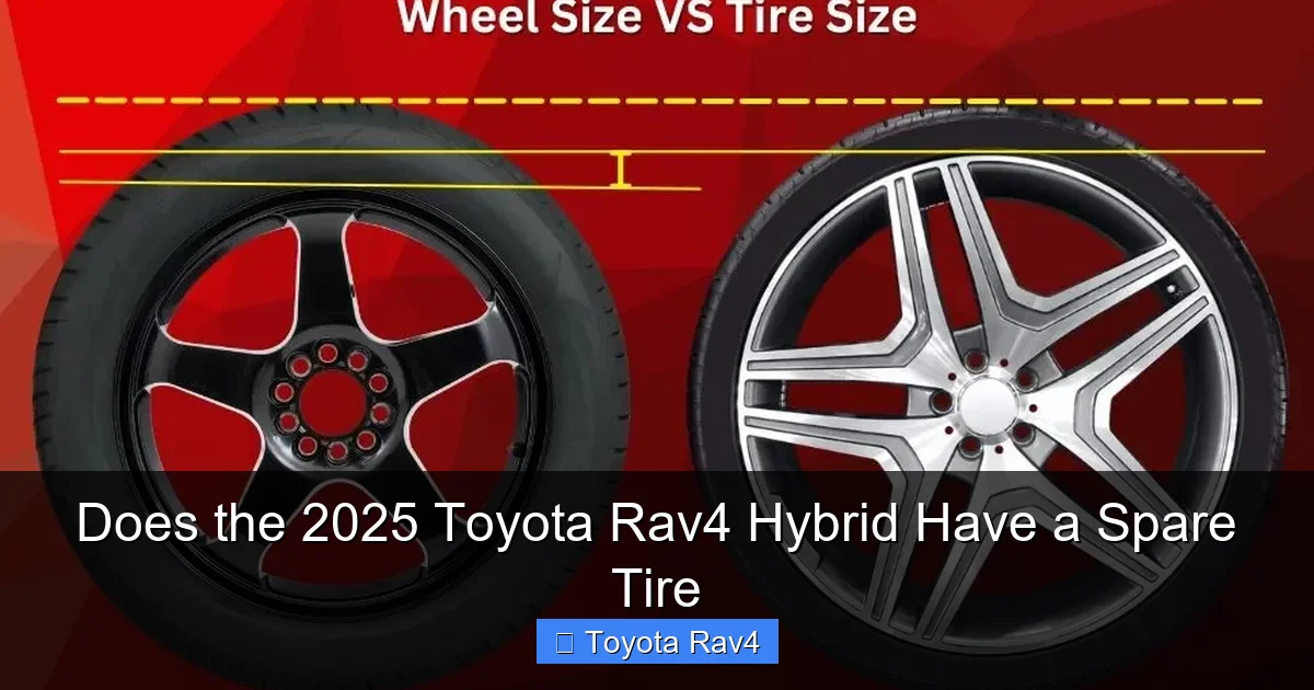 Does the 2025 Toyota Rav4 Hybrid Have a Spare Tire