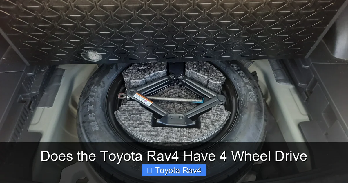 Does the Toyota Rav4 Have 4 Wheel Drive