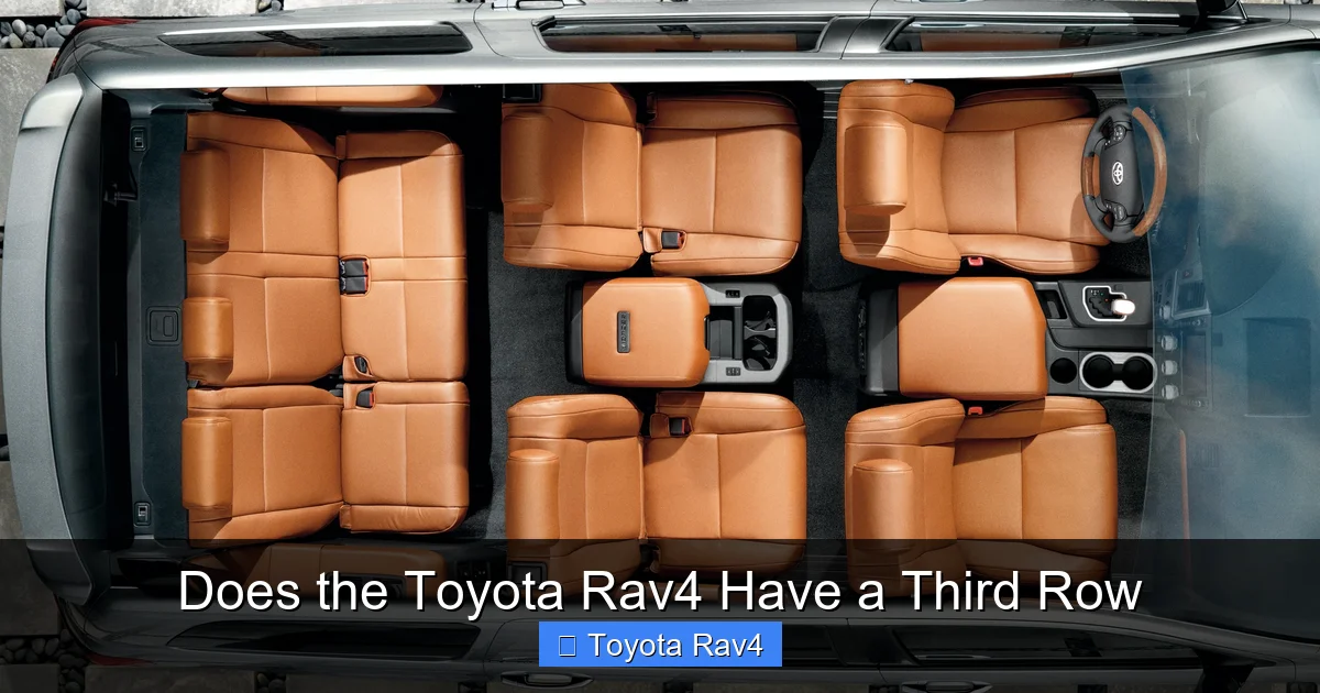 Does the Toyota Rav4 Have a Third Row