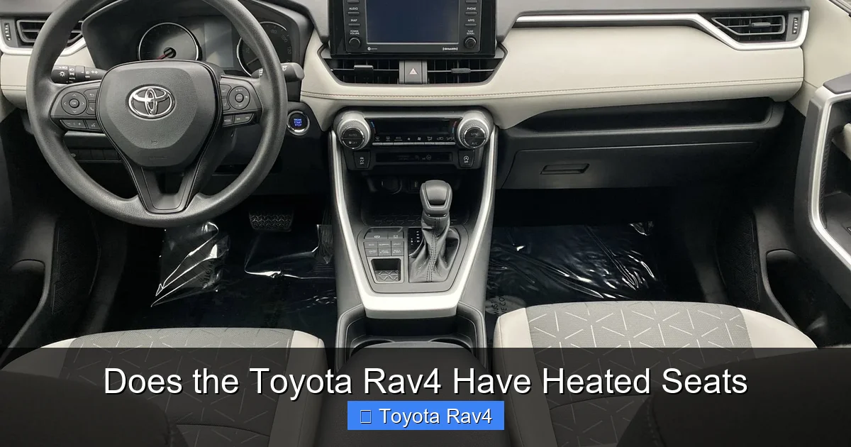 Does the Toyota Rav4 Have Heated Seats