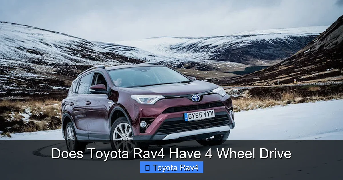 Does Toyota Rav4 Have 4 Wheel Drive