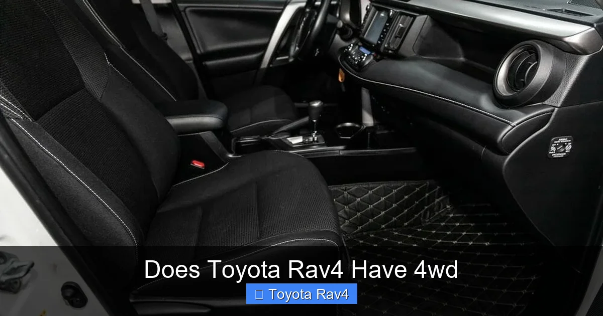 Does Toyota Rav4 Have 4wd