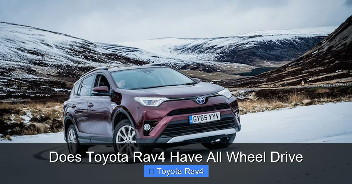 Does Toyota Rav4 Have All Wheel Drive