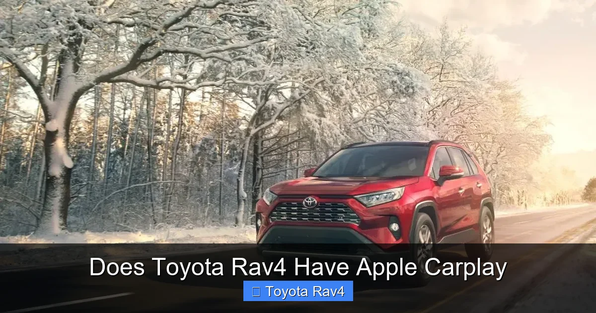 Does Toyota Rav4 Have Apple Carplay