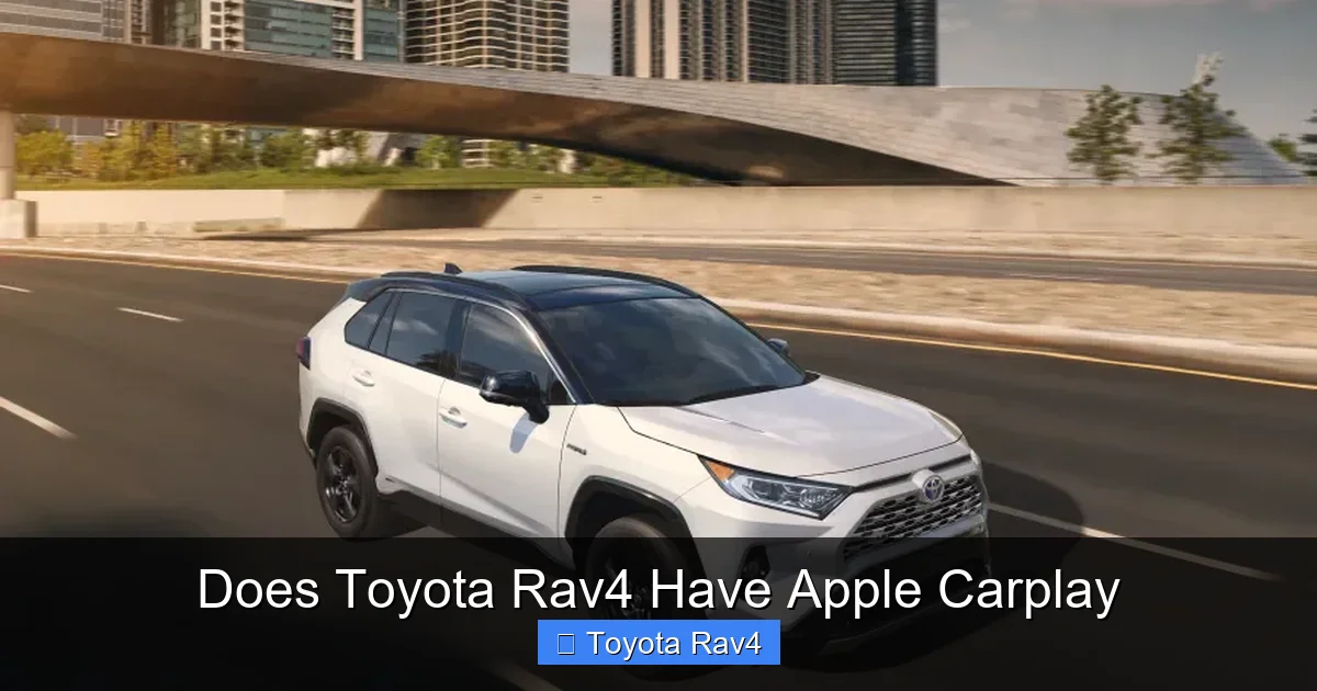 Does Toyota Rav4 Have Apple Carplay