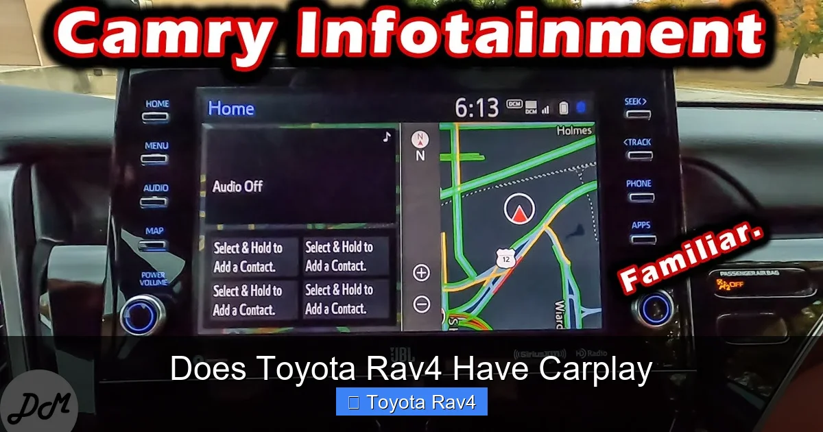 Does Toyota Rav4 Have Carplay