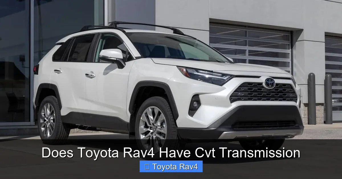Does Toyota Rav4 Have Cvt Transmission