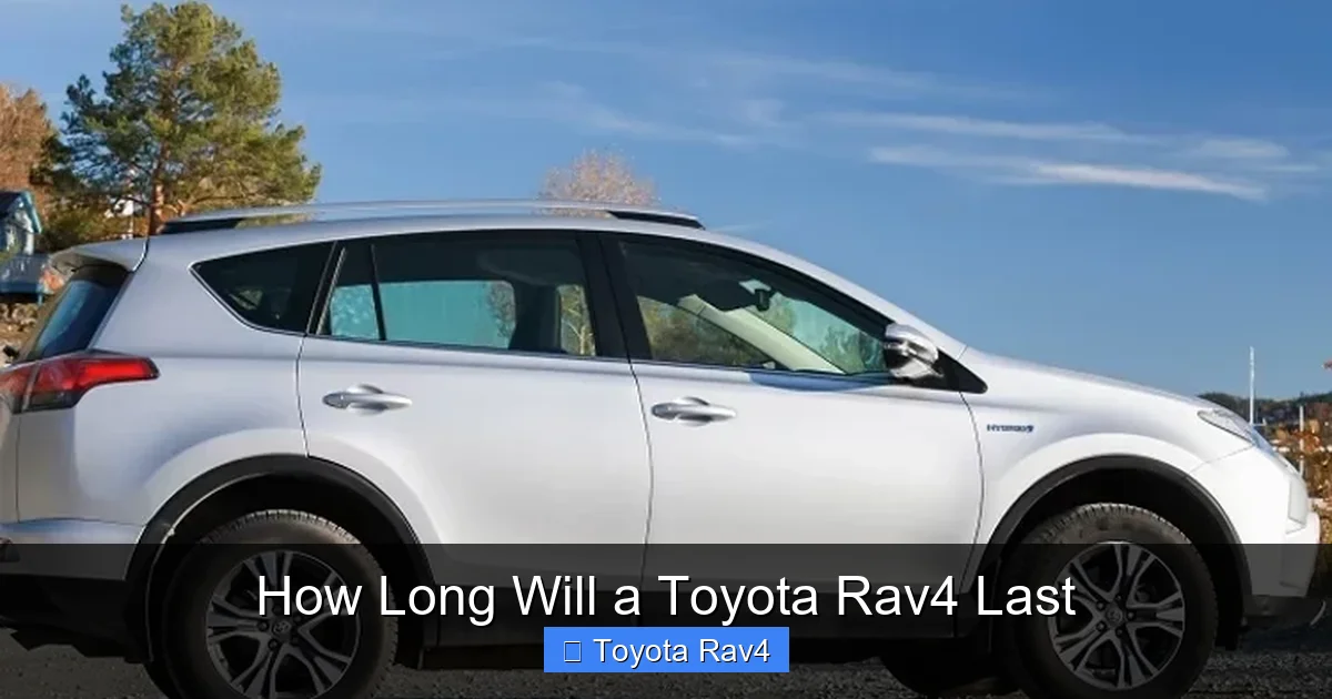 How Long Will a Toyota Rav4 Last