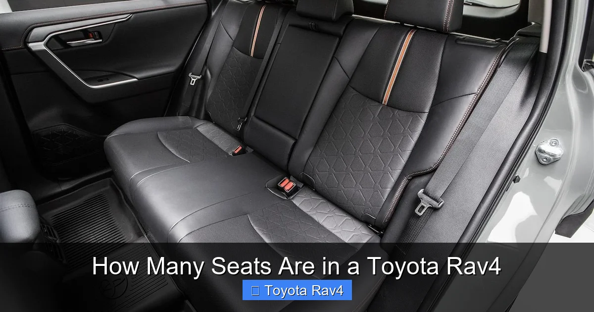 How Many Seats Are in a Toyota Rav4