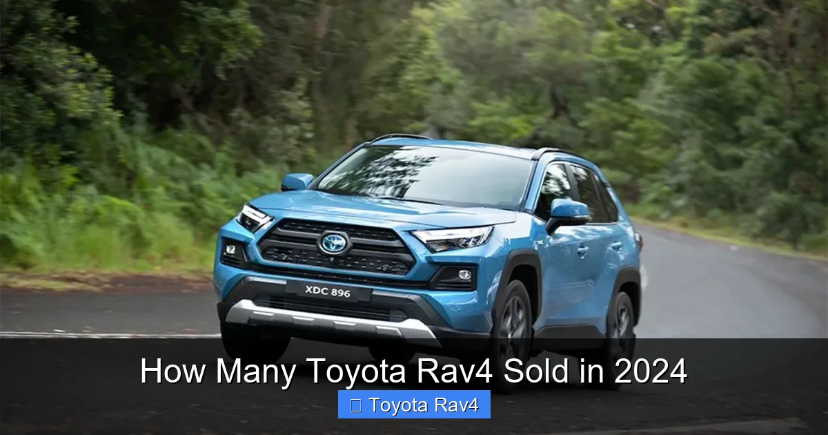 How Many Toyota Rav4 Sold in 2024
