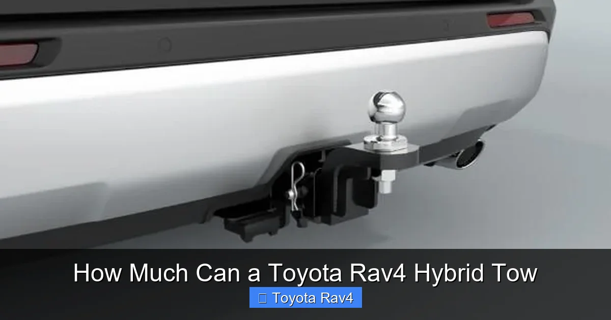 How Much Can a Toyota Rav4 Hybrid Tow