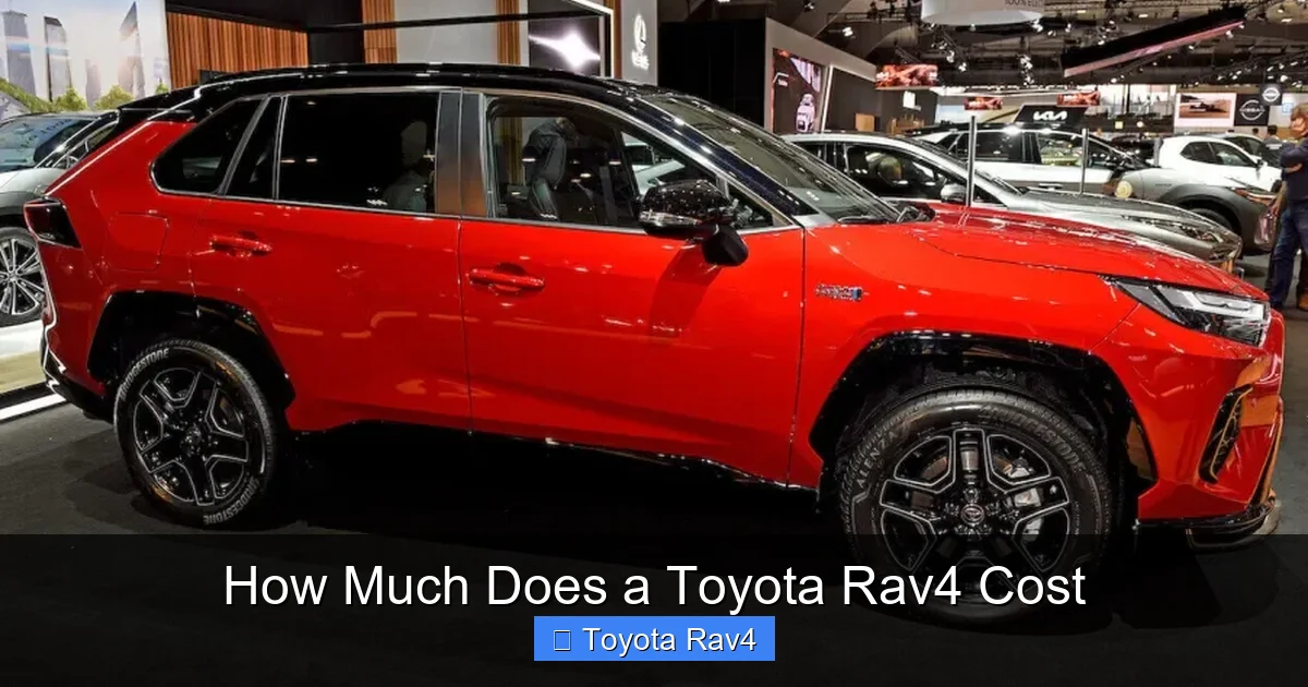 How Much Does a Toyota Rav4 Cost