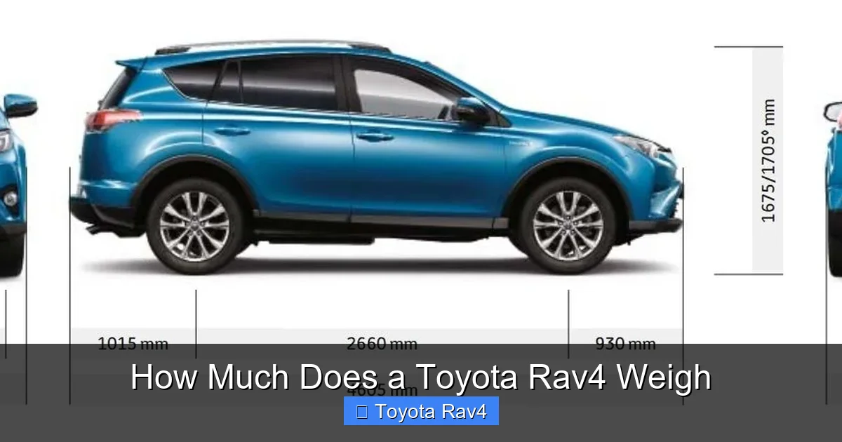 How Much Does a Toyota Rav4 Weigh