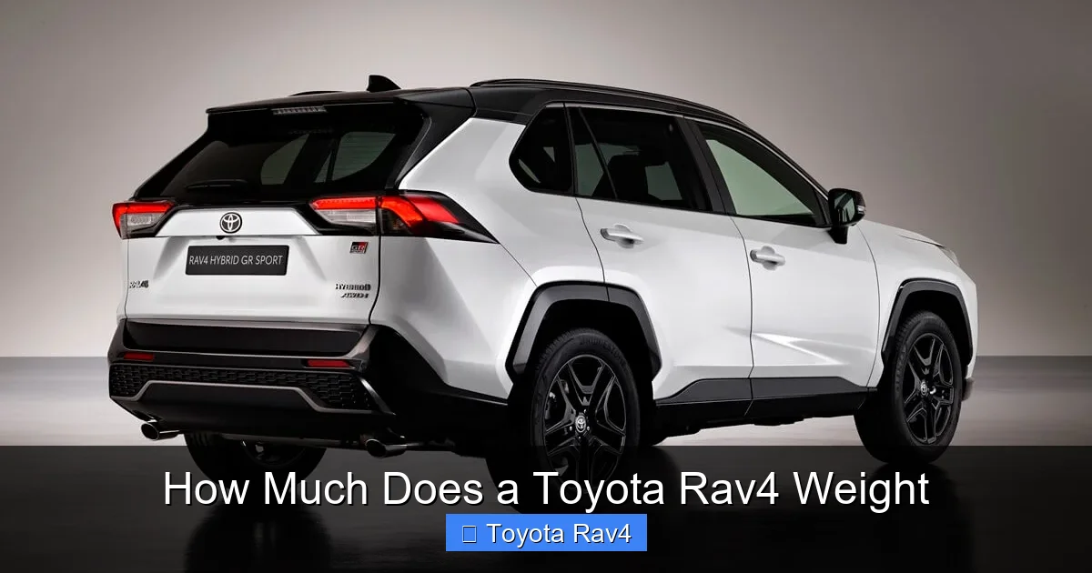 How Much Does a Toyota Rav4 Weight