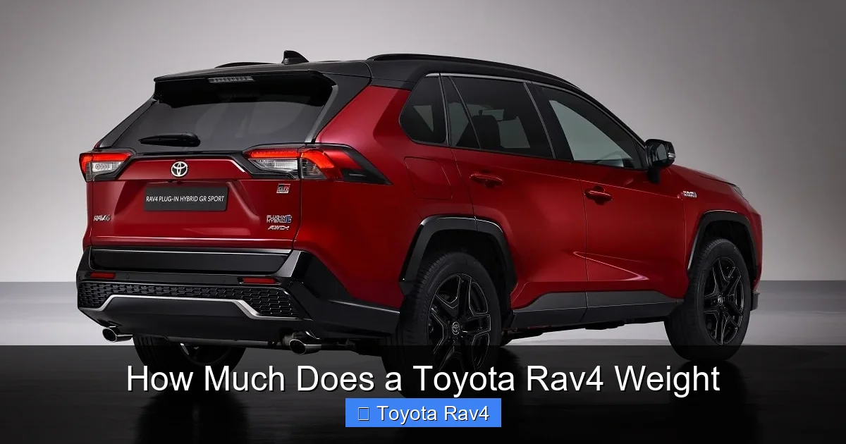 How Much Does a Toyota Rav4 Weight