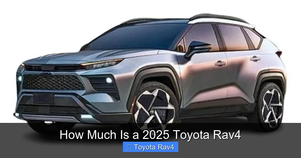 How Much Is a 2025 Toyota Rav4