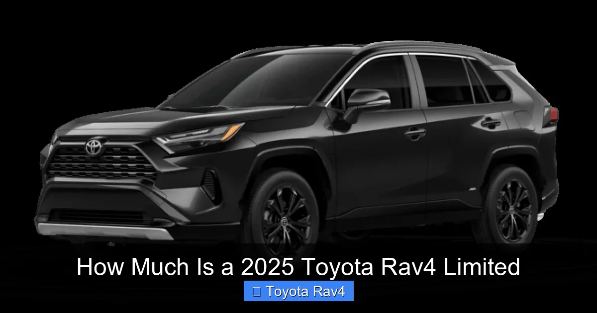 How Much Is a 2025 Toyota Rav4 Limited