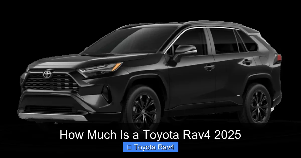 How Much Is a Toyota Rav4 2025