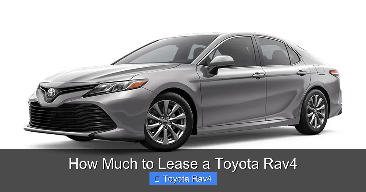 How Much to Lease a Toyota Rav4