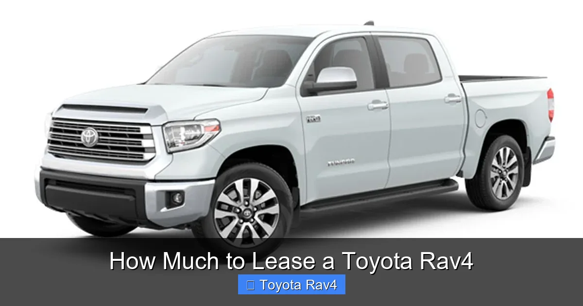 How Much to Lease a Toyota Rav4