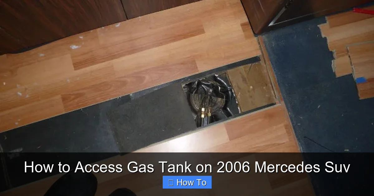 How to Access Gas Tank on 2006 Mercedes Suv