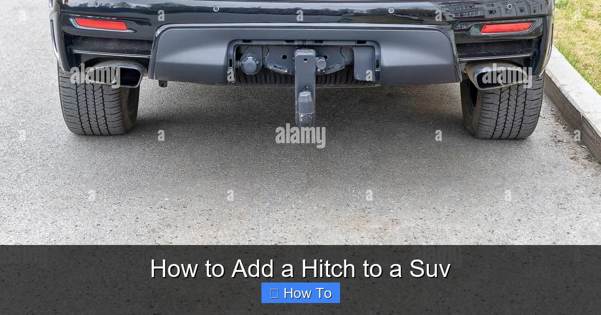 How to Add a Hitch to a Suv