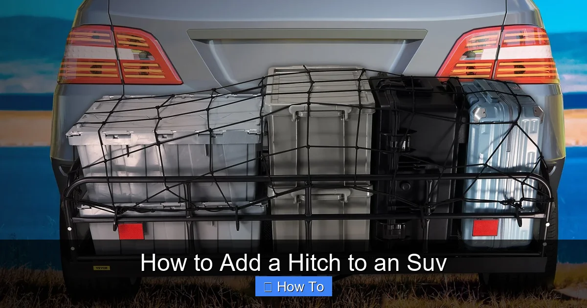 How to Add a Hitch to an Suv