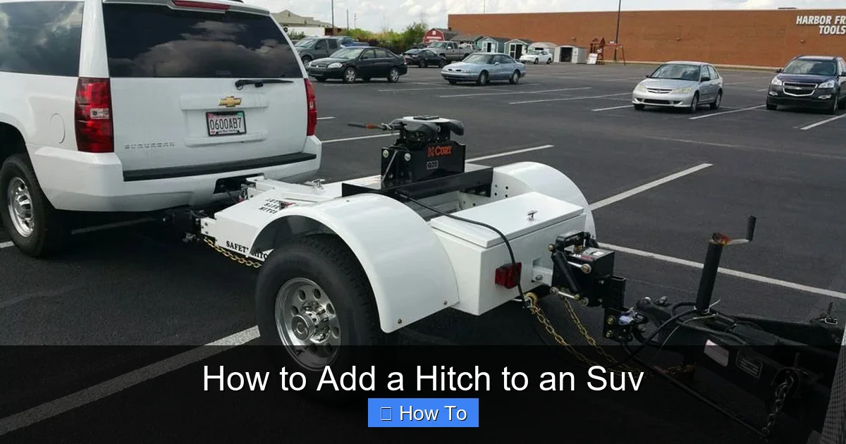 How to Add a Hitch to an Suv