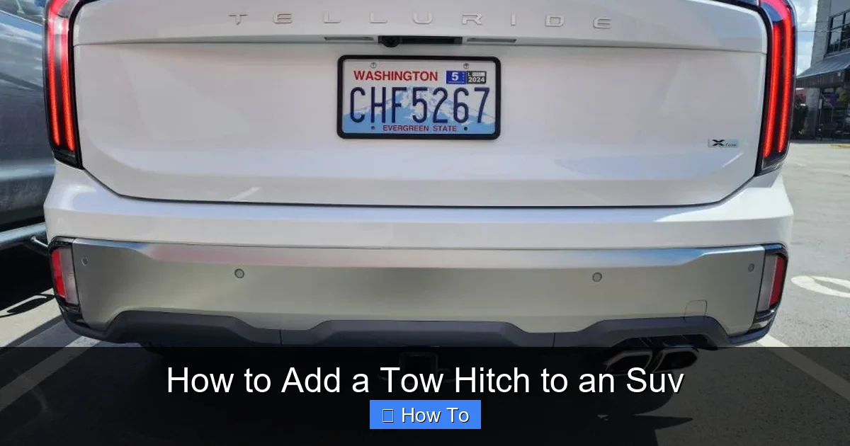 How to Add a Tow Hitch to an Suv