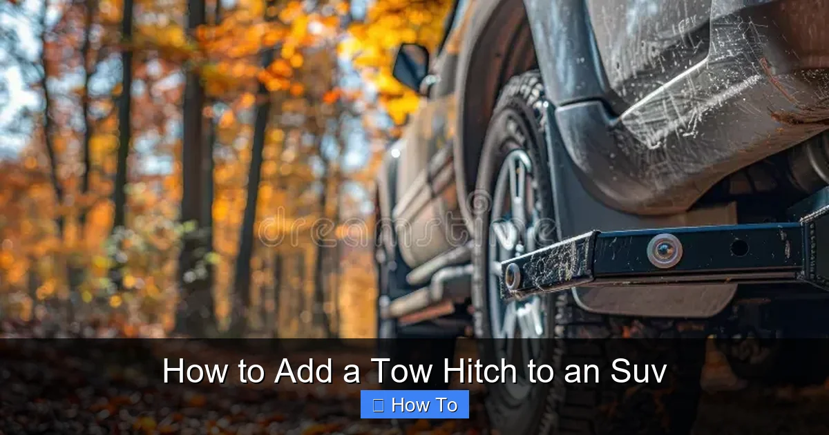 How to Add a Tow Hitch to an Suv