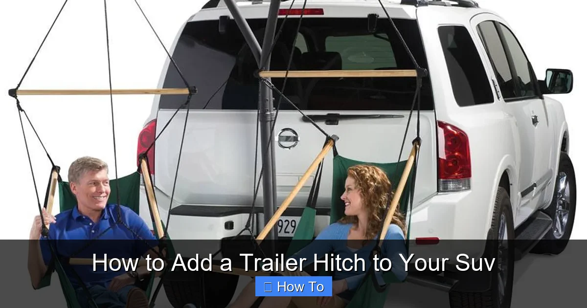 How to Add a Trailer Hitch to Your Suv