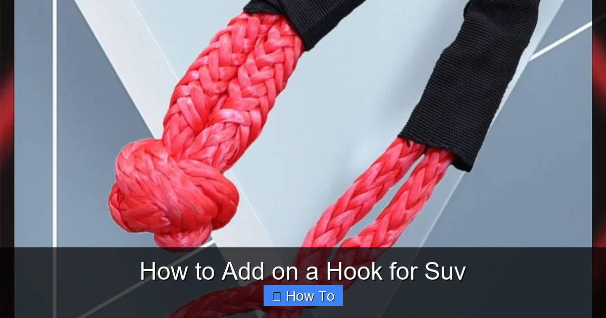 How to Add on a Hook for Suv