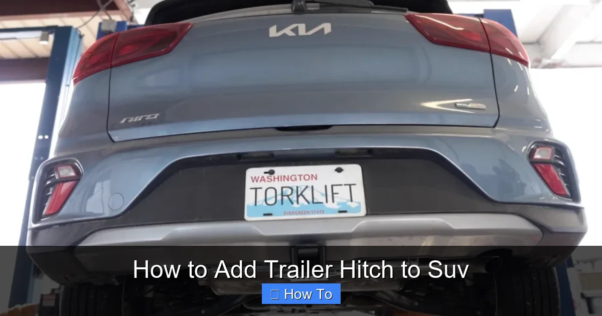 How to Add Trailer Hitch to Suv