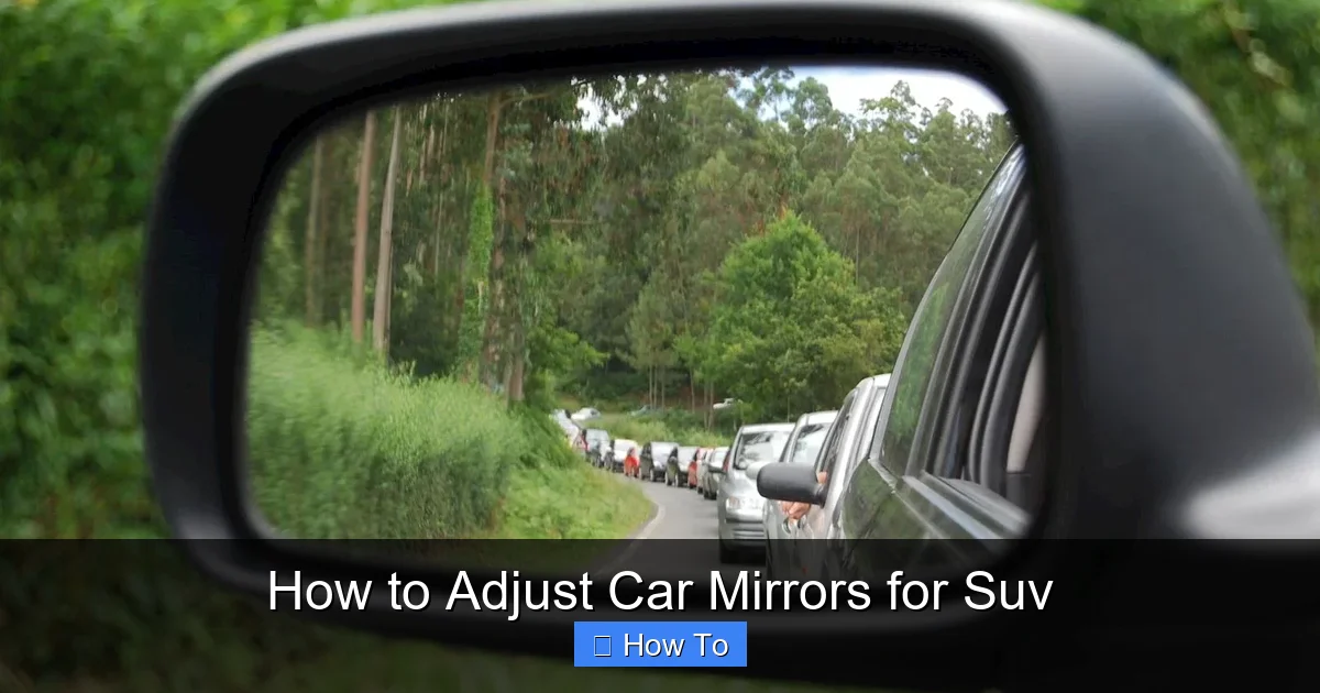 How to Adjust Car Mirrors for Suv