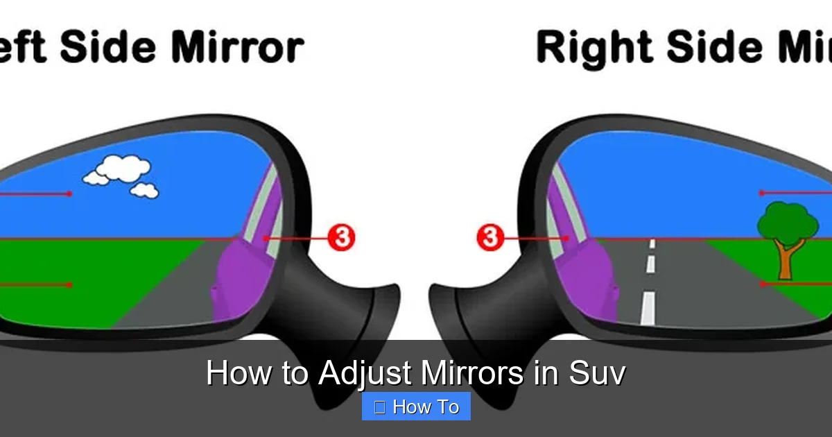 How to Adjust Mirrors in Suv