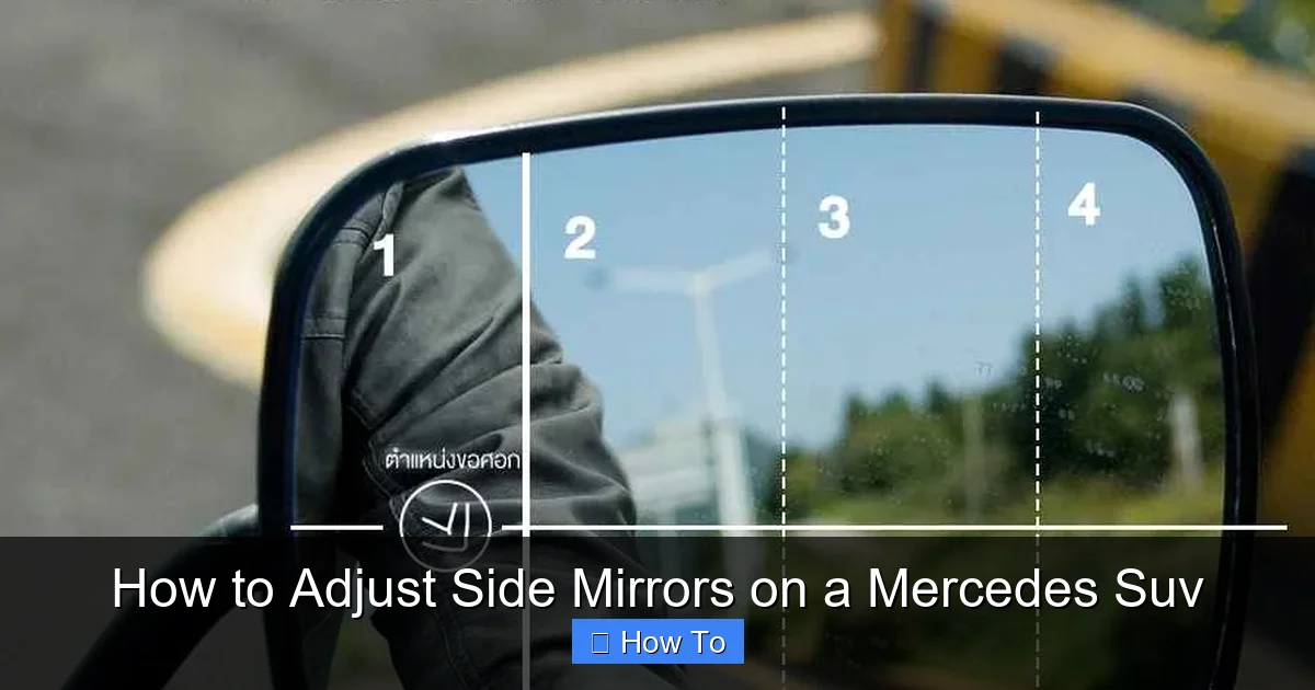 How to Adjust Side Mirrors on a Mercedes Suv