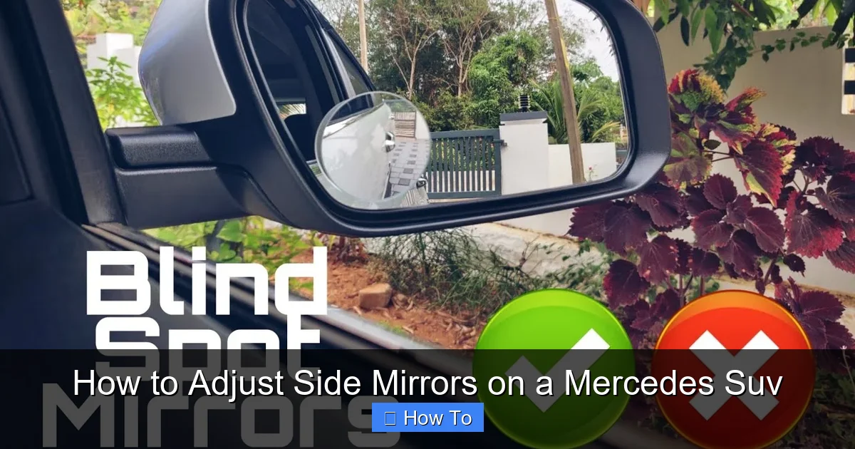 How to Adjust Side Mirrors on a Mercedes Suv