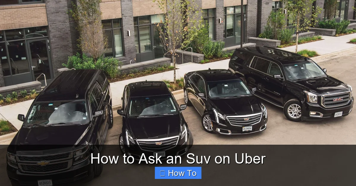 How to Ask an Suv on Uber