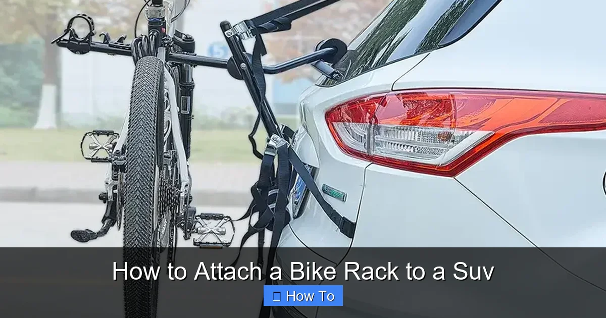 How to Attach a Bike Rack to a Suv