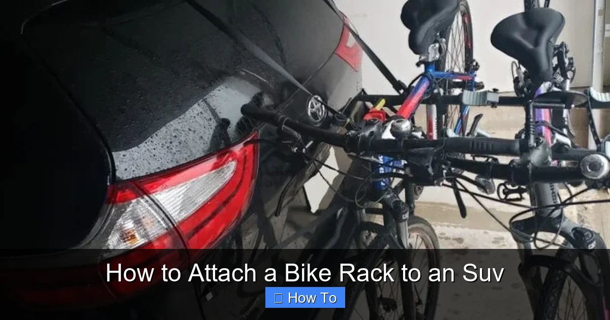 How to Attach a Bike Rack to an Suv