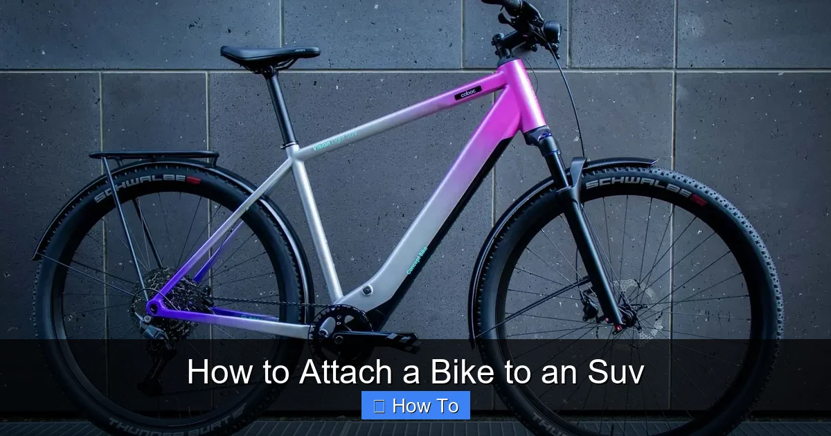 How to Attach a Bike to an Suv