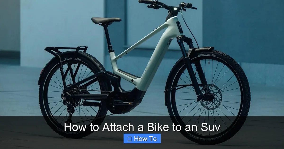 How to Attach a Bike to an Suv