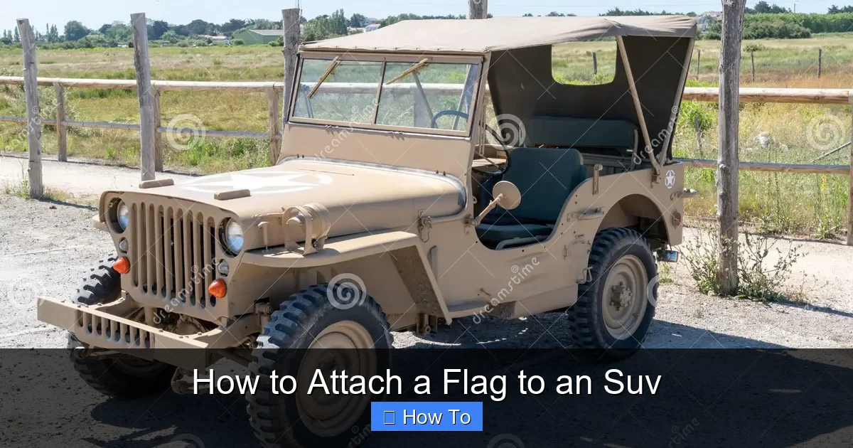 How to Attach a Flag to an Suv
