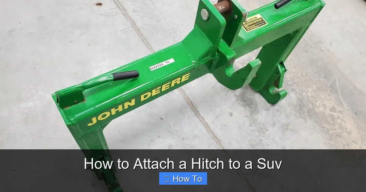 How to Attach a Hitch to a Suv